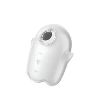 Satisfyer Светящийся Белый Призрак Светящийся Светящийся в Темноте Призрак Вакуумный Вибратор для Стимуляции Клитора Вакуумная Присоска Для Женщин Силиконовый Гибкий и Гладкий На ощупь 11