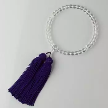 Sato Funeral Crystal Prayer Pure Silk Head Bunches for Women Can be used by all denominations Made in Kyoto with a carrying with a prayer beads sleep