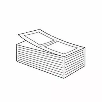 SATO Logistics PD Label Standard White Plain Strong Adhesive Vertical pieces P115 x W80mm [C Fold] 6,000