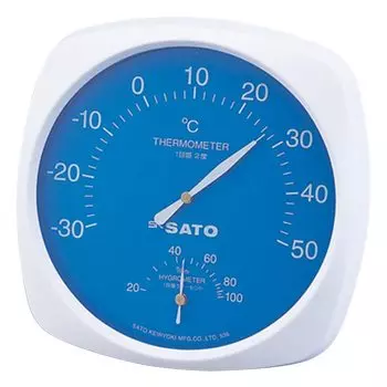 Sato Measuring Instruments Manufacturing Термогигрометр аналоговый большой серии для гостиной и кухни Co., Ltd.. (САТО) ТН-200