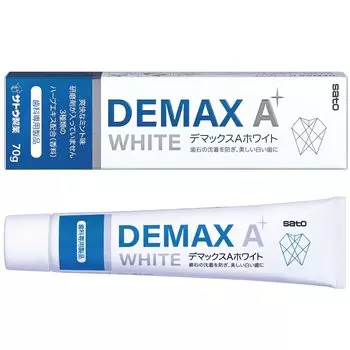 Sato Pharmaceutical Demax A White 70g Whitening Toothpaste with Sodium Polyphosphate exclusive 3 kinds of herbs No abrasives A Dental product