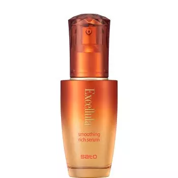 Sato Pharmaceutical Excelura Smoothing Rich Serum 45 мл укрепляющая укрепляющая увлажняющая сыворотка (Подтягивающий ингредиент/Увлажняющий ингредиент/Комплекс оранжевый