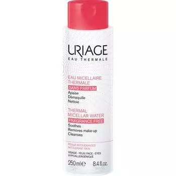 Sato Термальная очищающая вода Uliage для чувствительной кожи, 250 мл. Уход за лицом. Другие бренды. После тщательного смешивания с макияжем для глаз и тональным кремом, пока кожа