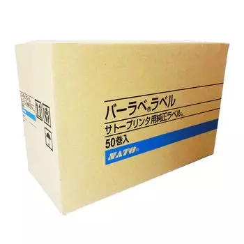 Satobar Label Белая обычная термобумага Стандартная бесплатная спецификация Сильный клей P60 x 60 мм 50 рулонов в коробке