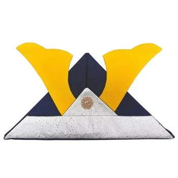 Satsuki doll crepe helmet wearable helmet origami helmet navy blue x beige синий