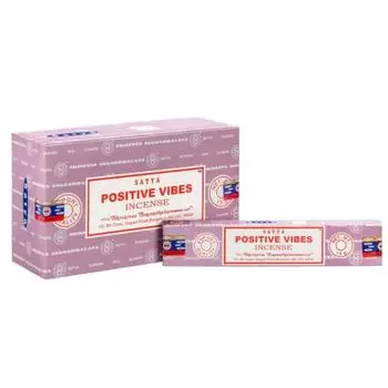 Satya Ароматические палочки Positive Vibes Agarbatti 180 грамм в коробке | 12 упаковок по 15 грамм в коробке | Экспортное качество