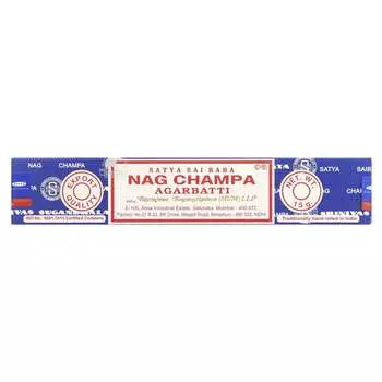 Satya, Nag Champa Agarbatti Incense, 10 Pieces (15G)