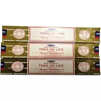 Satya Nag Champa - Ароматические палочки «Дерево жизни» - Упаковка из 3 шт. (15 грамм каждая)