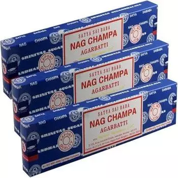 Satya Nag Champa Incense Sticks Agarbatti Pack of 3 Incense Sticks Boxes 40gms Each