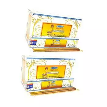 Satya Nag Champa Натуральные ароматические палочки с жасмином Агарбатти 1+1Комбо(180 ГМ+180 ГМ ) Коробка | 12 упаковок по 15 грамм в коробке | Экспортное качество