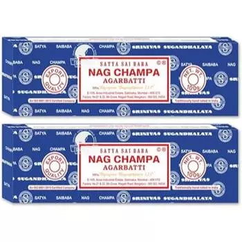 Ароматические палочки Сатья Саи Баба Наг Чампа, 100 грамм (Упаковка из 2 шт.)