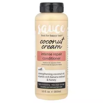 Sauce Beauty, Интенсивный восстанавливающий кондиционер, кокосовый крем, 10 жидких унций (300 мл)