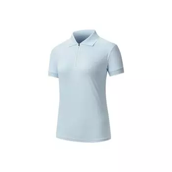 Saucony Casual Sports Loose Comfortable Breathable Short Sleeve Polo Shirt Women tops Sky-Blue SA1250SP63T-BL154 M