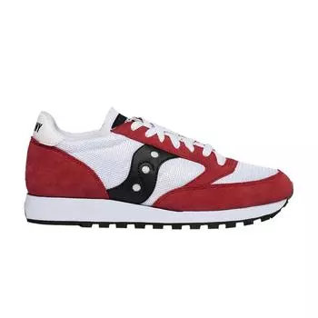 Saucony Jazz Original Vintage Красные Черные Мужские Кроссовки Белые S70368-84