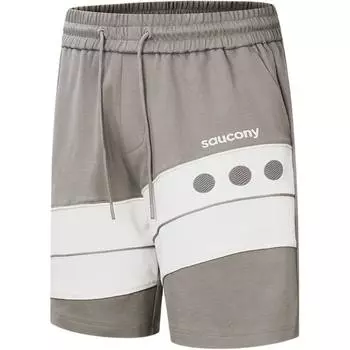 Saucony Natural Echo Fashion Soft Comfortable Sports Casual Shorts Unisex Shorts Gray White SA3259HP42O-GR247 S
