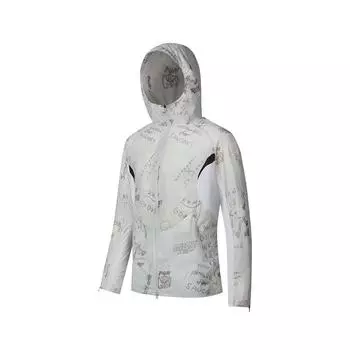 SAUCONY Серия Nathan Bell Бег Тренировки Повседневная Мода Простая Толстовка с Капюшоном Куртка Унисекс Кипенно-Белый SA2259WJ41C-WT044 L