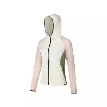 Saucony SS25 Urban Lifestyle Series Hooded Comfortable Zip Long Sleeve Jacket Women Jacket Oatmeal-White SA1259KJ51L-WT030 M