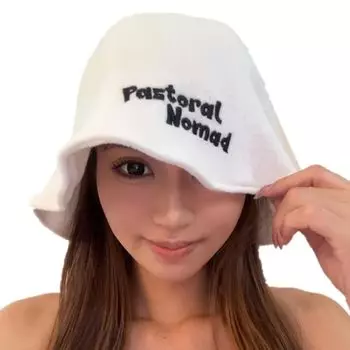 Сауна Полотенце для сауны Защита от приливов [пасторальный кочевник] Шапка, Кепка, Мужская, Женская, Ткань, Простая, Сауна, Мужская шапка, Женская профилактика, Моющаяся,