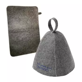 Сауна Сауна 2 шт. Один размер Подходит для предотвращения сухости кожи головы [GRANSEED] Шапка, Коврик, Комплект, Шапка, Коврик, Товары, Моющиеся, Кондиционер, Мужская, Женская, Большинство, Волосы,