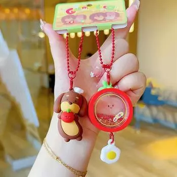 Sausage Dog Papes Vegetable Pair Pvc Oil Pendant For Gift Decoration And Tomato