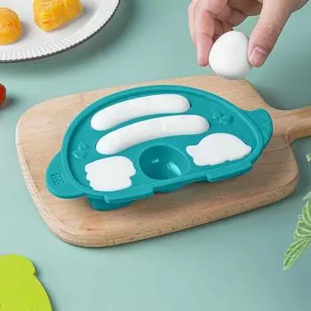 Sausage Mold Environmental Friendly Heat Resistant Silicone Dinosaur Pattern Easy To Disassemble Cartoon Style Cute Baking Mold зелёный