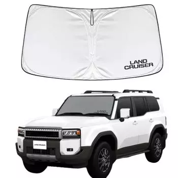 САВАКАКИ Солнцезащитный козырек для автомобиля Toyota New Land Cruiser серии 250 на лобовое стекло с логотипом Sun
