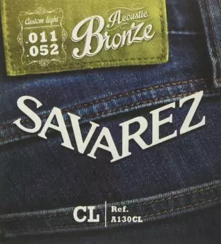 SAVAREZ A130CL Бронзовые Бронзовые Custom Light Акустическая гитара Струны / Custom-Light 11-52