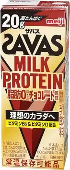 SAVAS MILK PROTEIN Жир 0 Шоколадный вкус 200 мл x 24 Белок 20 г молочного белка