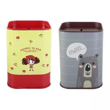 Save Money Cartoon Tinplate High-Capacity Home Decoration Giraffe Animal Cash Box Money Box Coin Box Metal Piggy Bank