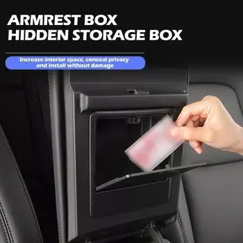 Save Space Under Seat Storage Box Push Type Concealed Storage Box For Model 3/Y