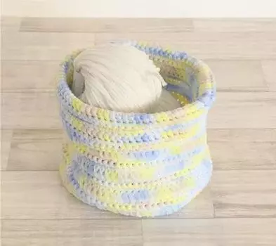 Sawada Knitting Kit Basket Kit Lemon Squash NAILY A-001