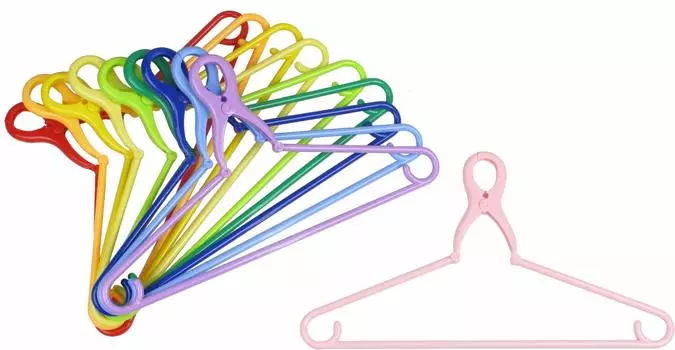 Sawafuji Laundry Drying Colorful Perfect Hanger Width Set of Made in Catch Compatible with Bath Laundry Plastic M, 388 мм, 10, Япония, нескользящая ручка,