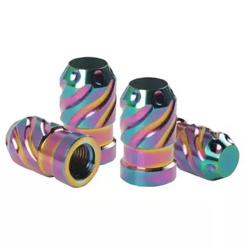 SAWAKAKI Колпачок клапана, Клапан шины автомобиля/велосипеда, Воздушный колпачок, Титановый сплав, Тюнинг, TypeA