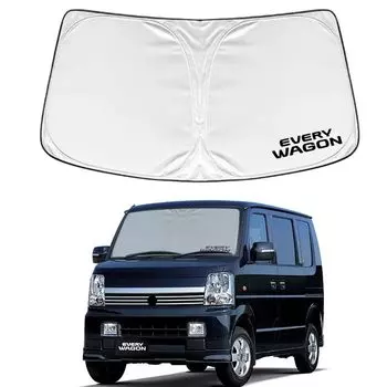 SAWAKAKI Suzuki Every Wagon DA64V DA64W Специально разработанный солнцезащитный козырек для лобового стекла с солнечным нагревом, УФ-нагревом, компактным логотипом для хранения, защитой, изоляцией,