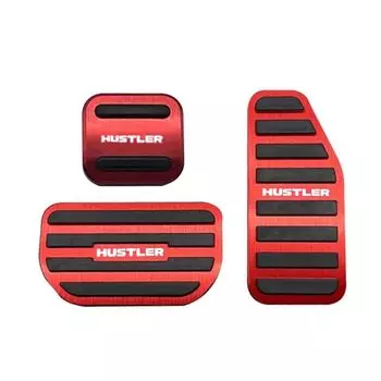 SAWAKAKI Suzuki Hustler MR52S MR92S Алюминиевая педаль акселератора, чехол для педали тормоза, набор из 3 педалей стояночного тормоза (красный) красный