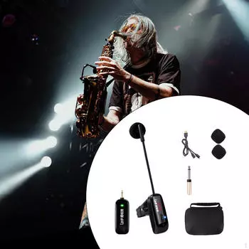 Саксофон Микрофон Духовые Инструменты Виолончель Беспроводная Саксофонная Система