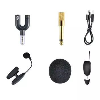 Saxophone Microphone Wireless Transmission Clip On Musical Instrument Microphone for Performance