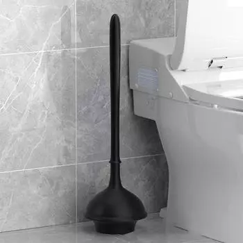 Say Goodbye To Clogged Toilets With Plunger Holder Set Toilet Plunger With Holder Plunger And Holder чёрный