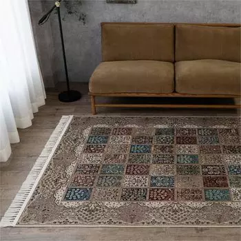 sayang sayan Ковер с рисунком Brix City Antique Printed Washing Beige 190190 бежевый