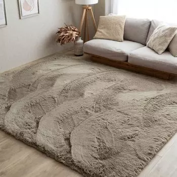 sayang sayan Коврик моющийся Shaggy Rug Excellent Muty II 130x190 Greige