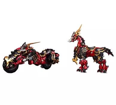 SAYING ZONE x 33 INDUSTRY Line Series Red Rabbit Horse Painted Movable Figure One Senri ABS&POM&Alloy