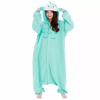 SAZAC Флисовый взрослый кигуруми Sanrio Hangyodon