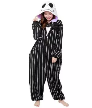 SAZAC Персонаж Флис Кигуруми Один Размер Подходит Большинству Disney Кошмар Перед Рождеством Джек