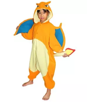 SAZAC Персонаж Флис Кигуруми Покемон Чаризард для детей 110 см