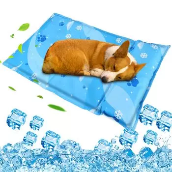 Sazuik Pet Cooling Mat Dog Cat Cool Mat Cool Mat for Pets Cool Prevention Heat Cooling Sensation Водонепроницаемая подушка, устойчивая к жеванию
