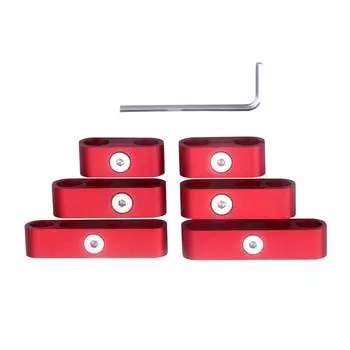 SBC 350 Сепараторы проводов для свечей зажигания, делители, ткацкие станки с ЧПУ, костюмы из алюминиевого сплава высшего качества, 7 мм, 8 мм красный