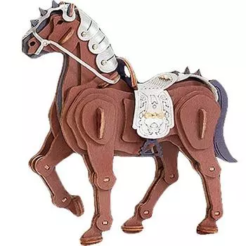 Сборка DIY Хобби Трехмерная головоломка Red Horses Korea 3d Puzzle
