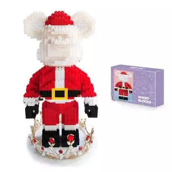 Сборка Emku DIY Nano Block Magic Block Santa Brick, популярные корейские игрушки
