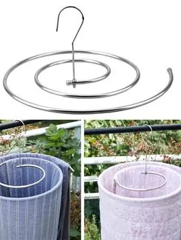Scalable Circular Rotating Spiral Hanger Multifunctional Hanger Quilting Cover For Drying Bed Sheets серебряный