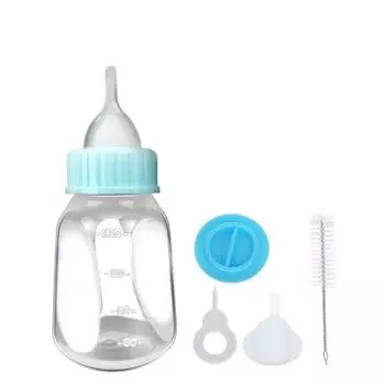 Scald proof with Scale Pet Milk Bottle Cat Feeder Kitten Nipple Bottle Rabbit Feeding Bottle
